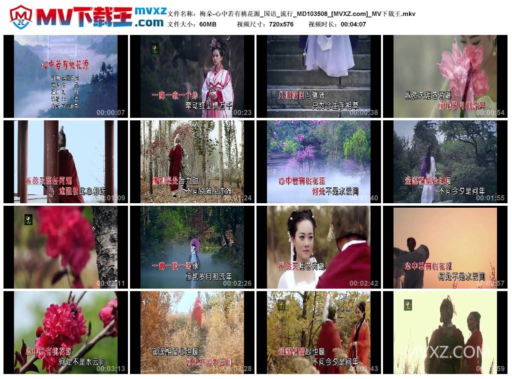 梅朵-心中若有桃花源_国语_流行_MD103508